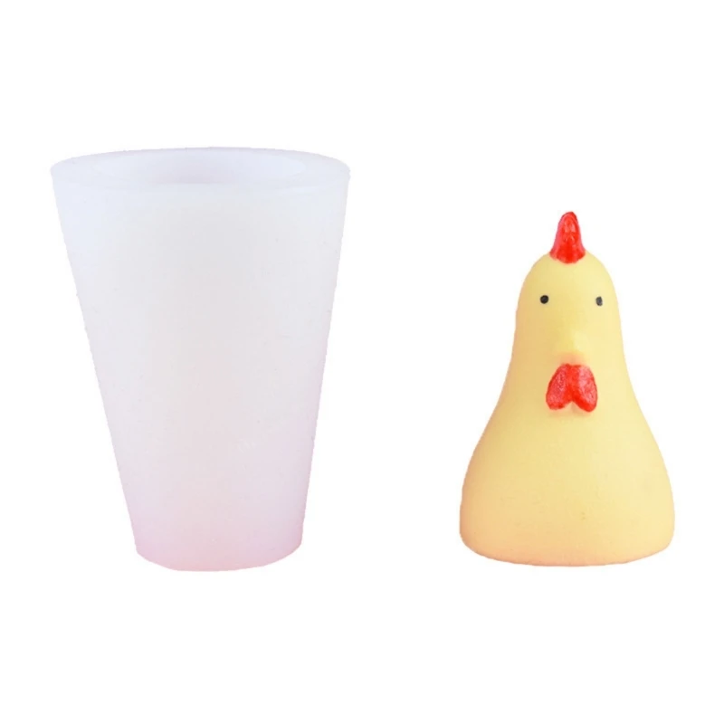 

3D Chicken Epoxy Mold Making Soap Melt Resin Baking Mold Home Decorations M6CE