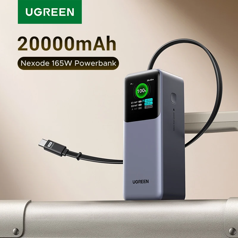 UGREEN Nexode 165W 20000mAh Power Bank PD3.0 100W Fast