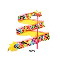 Dragon Dance Ribbons DIY Crafts Wedding Kids Background Birthday Decoration Streamer Sticks Glowing Dragon Ribbon Dragon Lantern 1