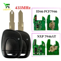 Liberty 1 ปุ่ม ID46 PCF7946/Original NXP PCF7946AT 433MHz NE73/VAC102 รถรีโมทกุญแจสําหรับRenault Master Twingo Clio II Kangoo