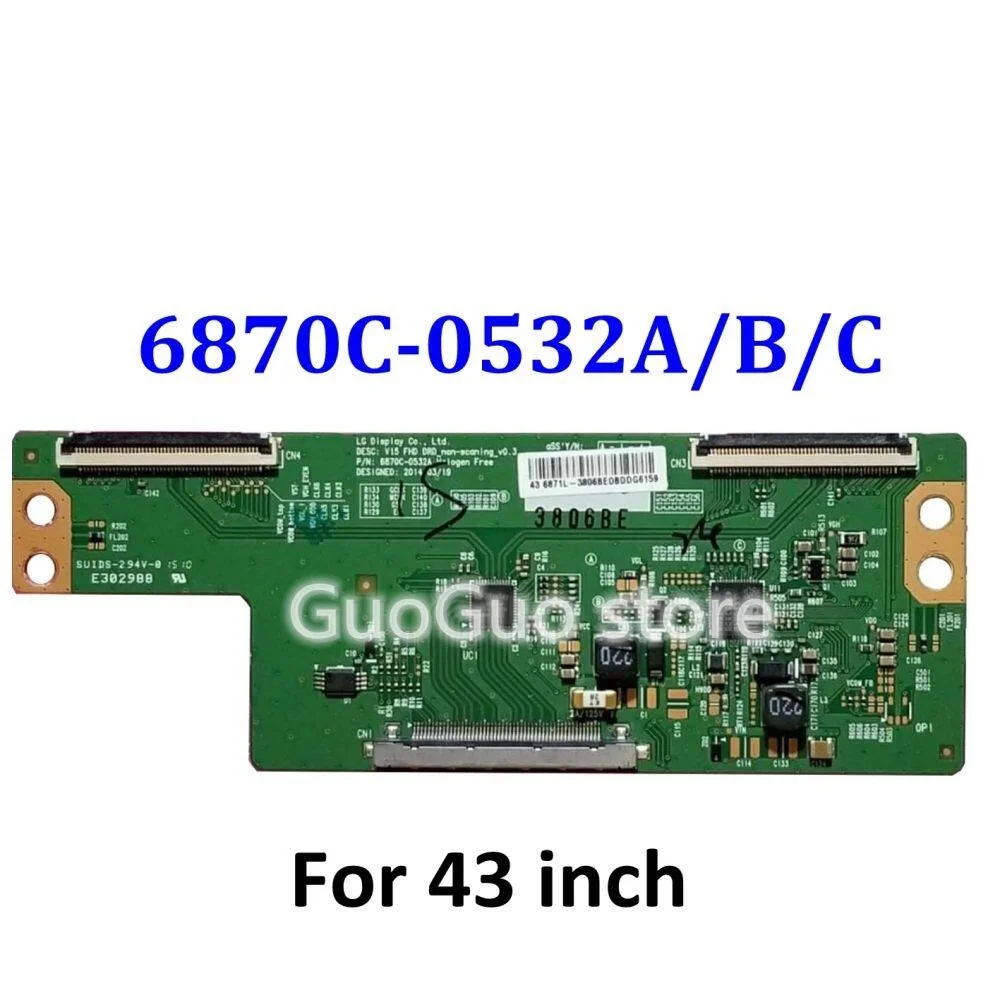 1 шт. Совершенно новая плата TCON 6870C-0532A 6870C-0532B 6870C-0532C T-Con логическая 6870C-0532A/B/C для 43