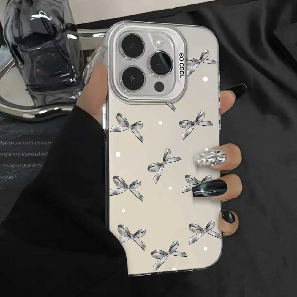 Sleek Silver IMD Phone Cover - Stylish Protection