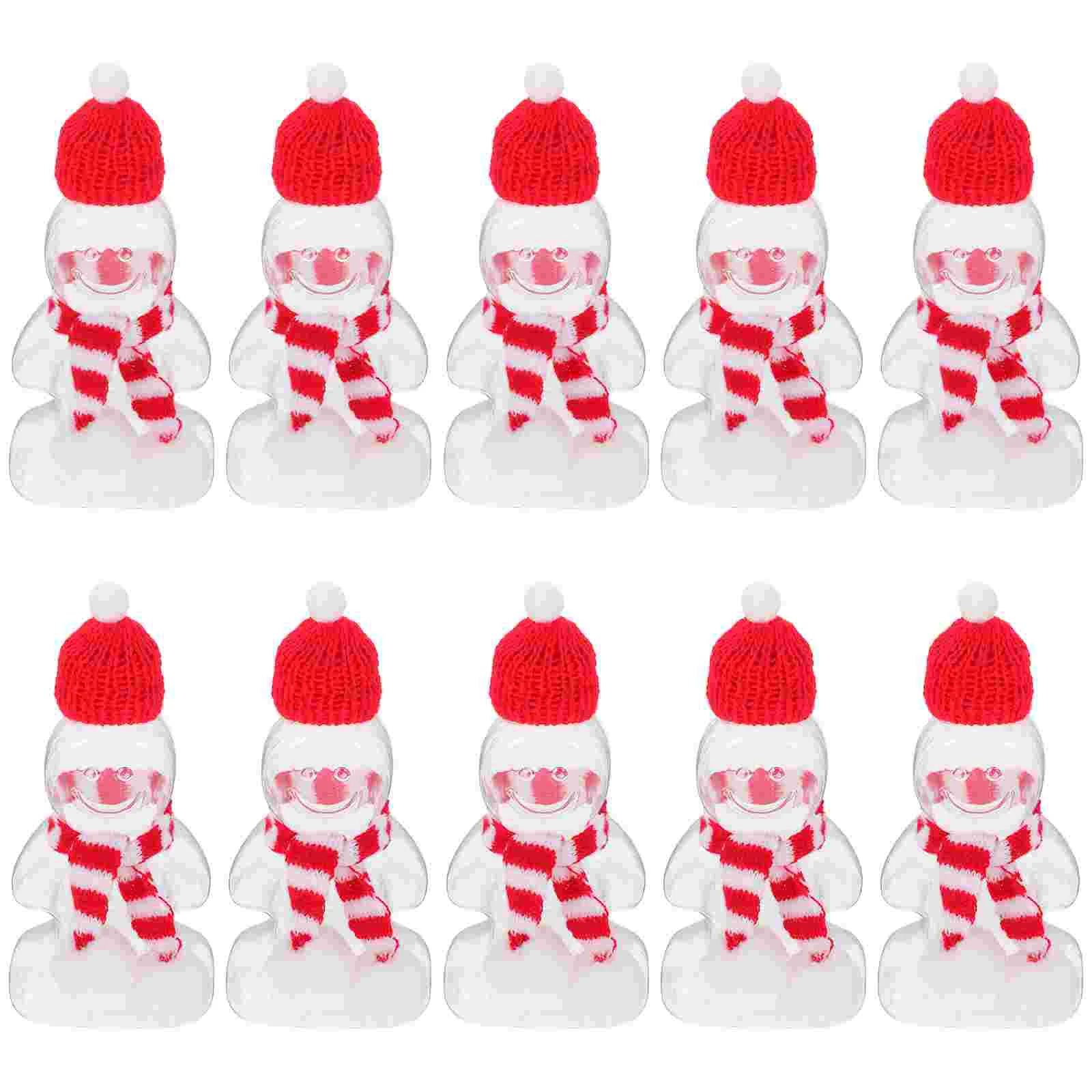 

Christmas Gingerbread Man Bottles Empty Juice Drink Bottle Beverage Bottles With Scarves Hats Party Favors