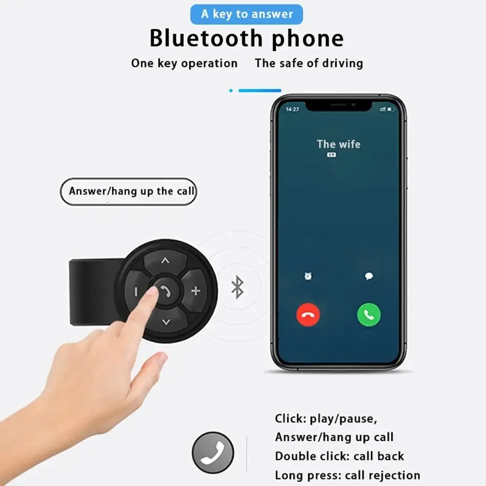 Wireless Bluetooth 5.3 Remote Controller IPX6 Waterproof Wireless Controller for