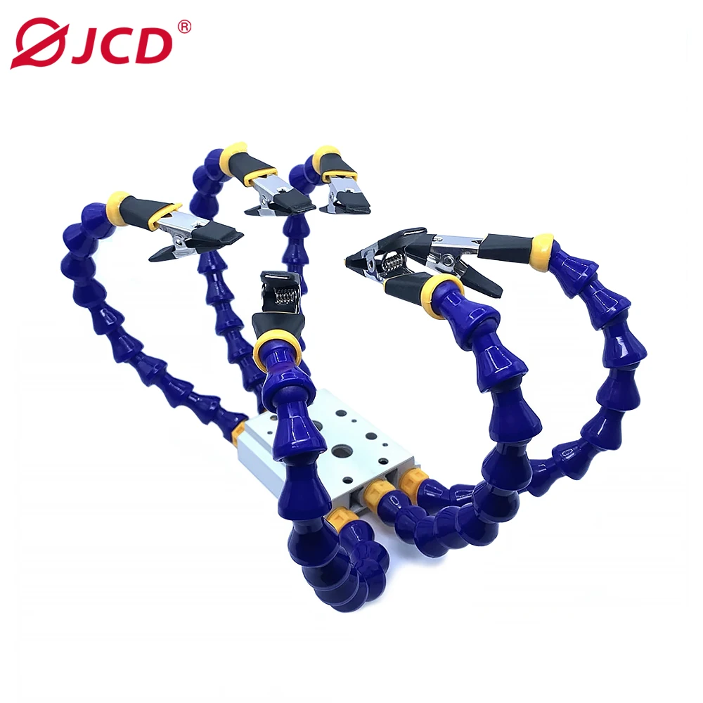Helping Hands Third Hand Soldering Tool PCB Holder Flexible Arms with Table Clip Crafts Jewelry Hobby Workshop Helping Station