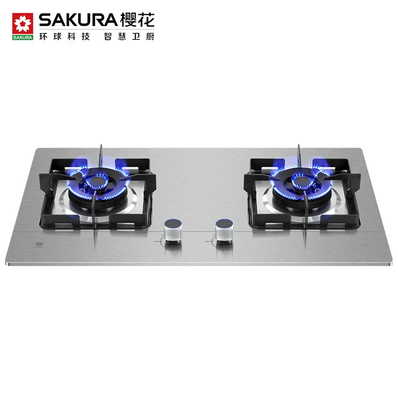 

Gas Stove Double Cooker Embedded Dual-purpose 5.2kW High-power Fierce Stove Cooktop Gas Stove