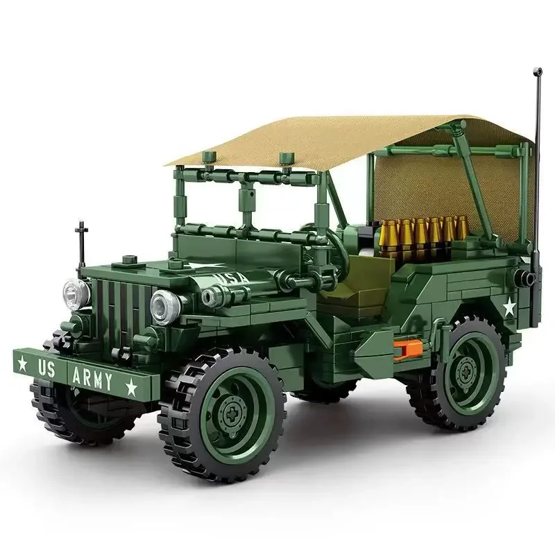 

Brick assembly, off-road vehicle assembly model, boys' military puzzle toy gift 705805