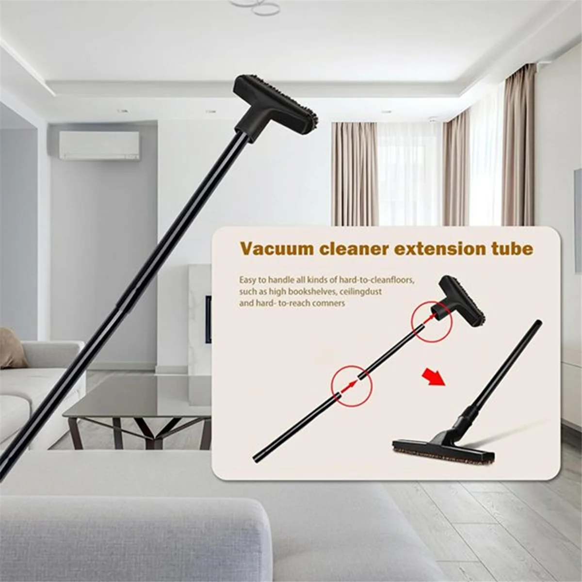 FZFZ 12PCS Universal Vacuum Attachments 1-1/4Inch Vacuum Cleaners Brush Extension Wand Nozzle Crevice Tool Wet Dry