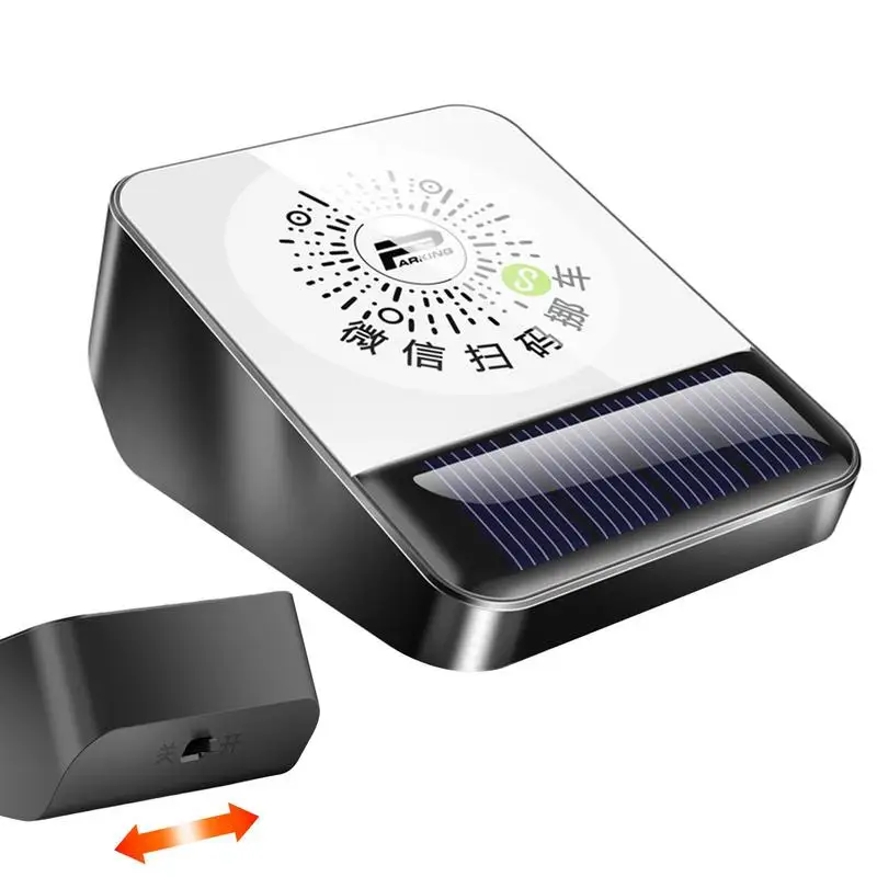 

Temporary Parking Card Solar Auto Movement Parking Plate Privacy Protection Vehicle Stop Accessories For Most Cars Trucks RVs