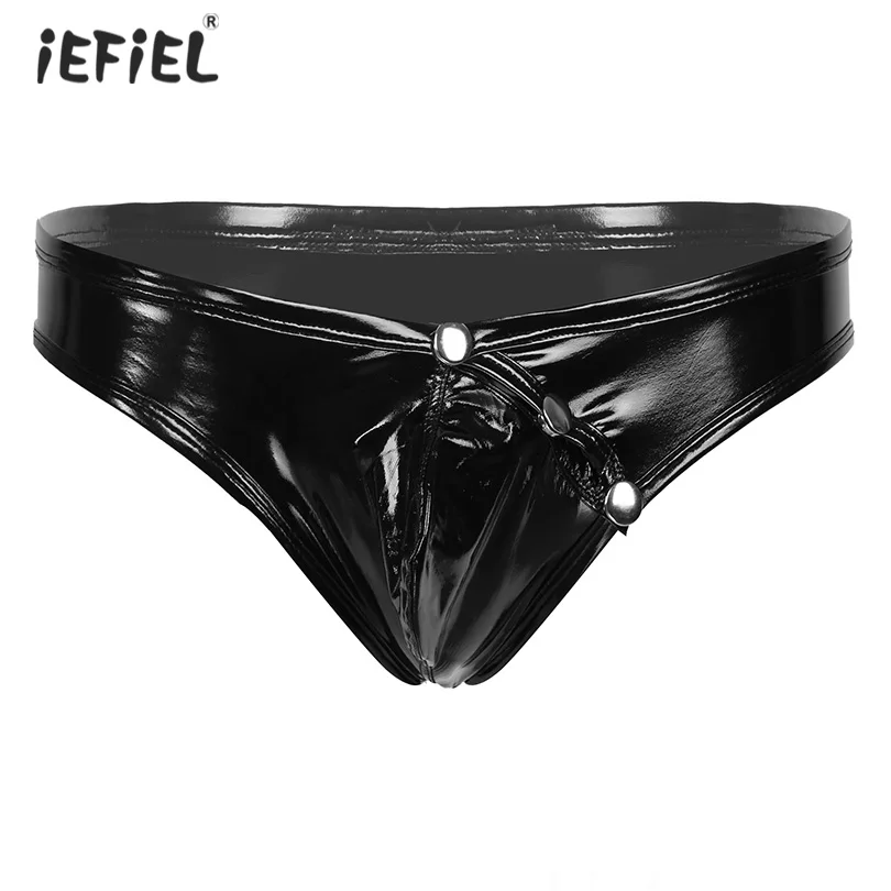 Men Crotchless Sissy Panties Thong Briefs Low Waist See-through Lace Open Crotch T-back Sexy Underwear Gay Lingerie Underpants g string underwear cotton