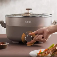 SUPOR 220V Electric Fondue Double Flavour Pot 6L Multi-purpose Pot Household Multi Electric Hot Pot Electric Cooker 1