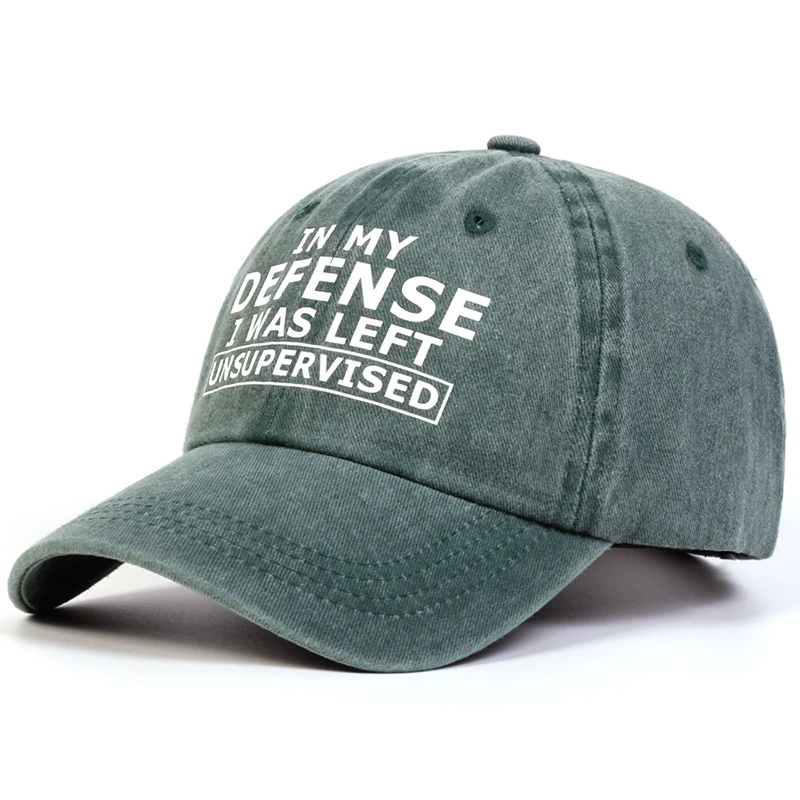 Unisex Adjustable Letter Print Baseball Cap