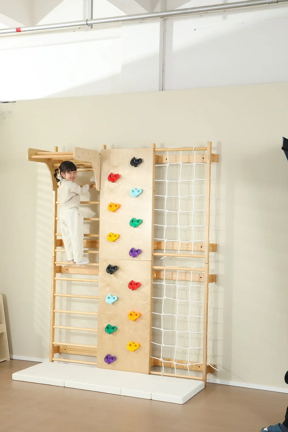 9 in 1 Climbing Wall Games Kids Wood Climbing Frame Gym Set Educational  Indoor Toys for Children Sports Equipment Rock Climbing - AliExpress, image size:1000x1500