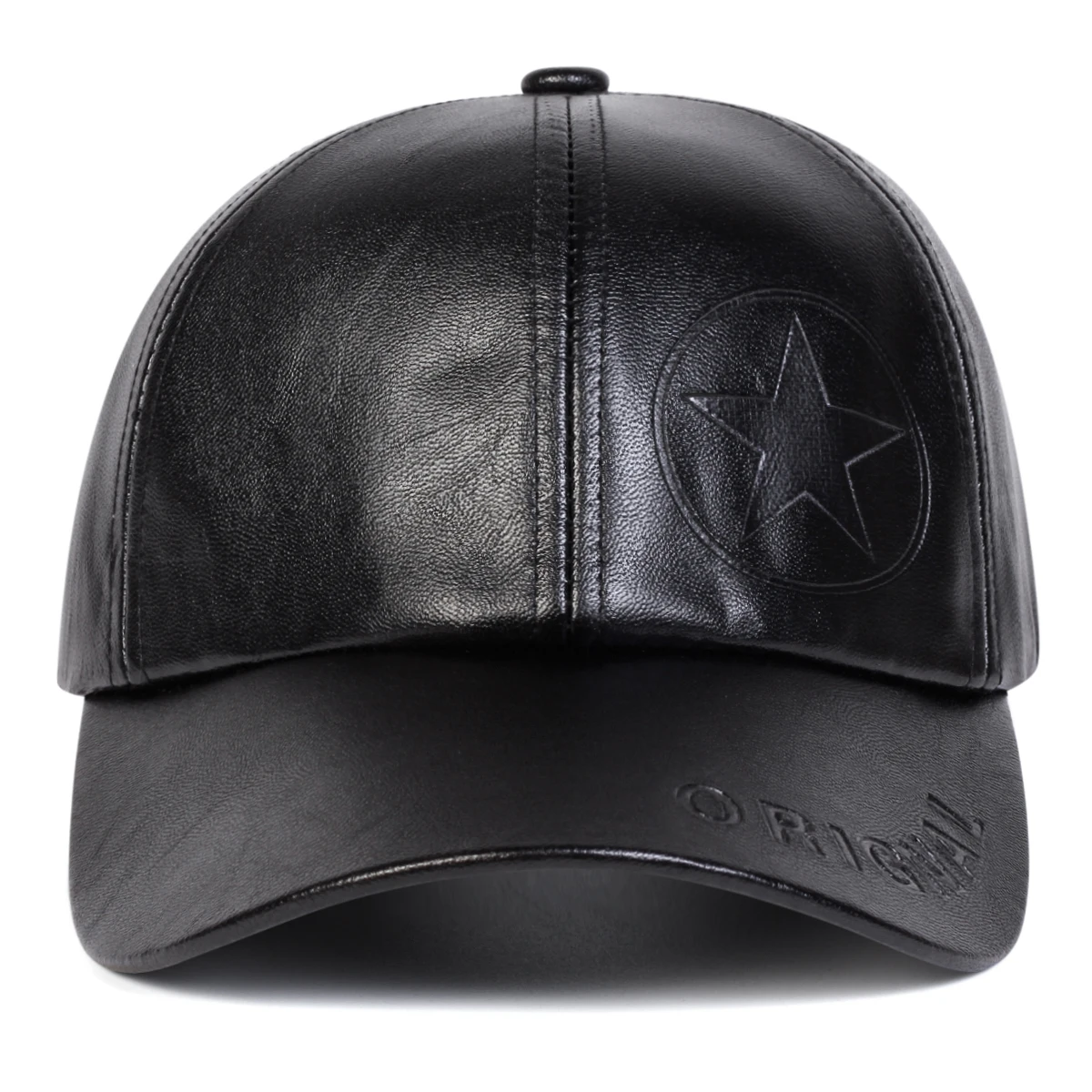 Unisex Pentagramm ORIGNAL Imprint PU Leder Baseball Caps Frühling Herbst Outdoor Einstellbare Casual Hüte Sonnenschutz Hut Sport Kappe – Detail 4