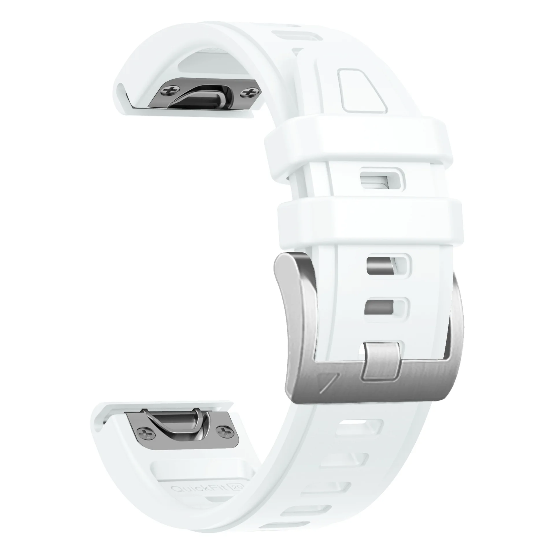Premium Quickfit Silicone Watch Strap 20mm Band, Versatile and Durable Watchband Bracelet.