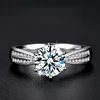 NKHOG 0.5-3ct Moissanite Wedding Rings Women 925 Sterling Silver Plated 18K White Gold Ring Engagement Promise Band Jewelry 2