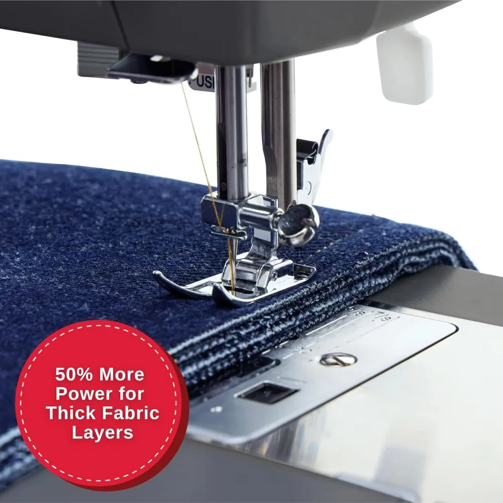 Singer Heavy Duty 4452 High Speed Sewing Machine With Accessory Kit Strong Motor With Enhanced Piercing Power, 110 Stitch