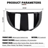 New Motorcycle Helmet Lens Facelift Helmet Special Lens Transparent Mirror Black Mirror Color Mirror Silver Lens Package 6
