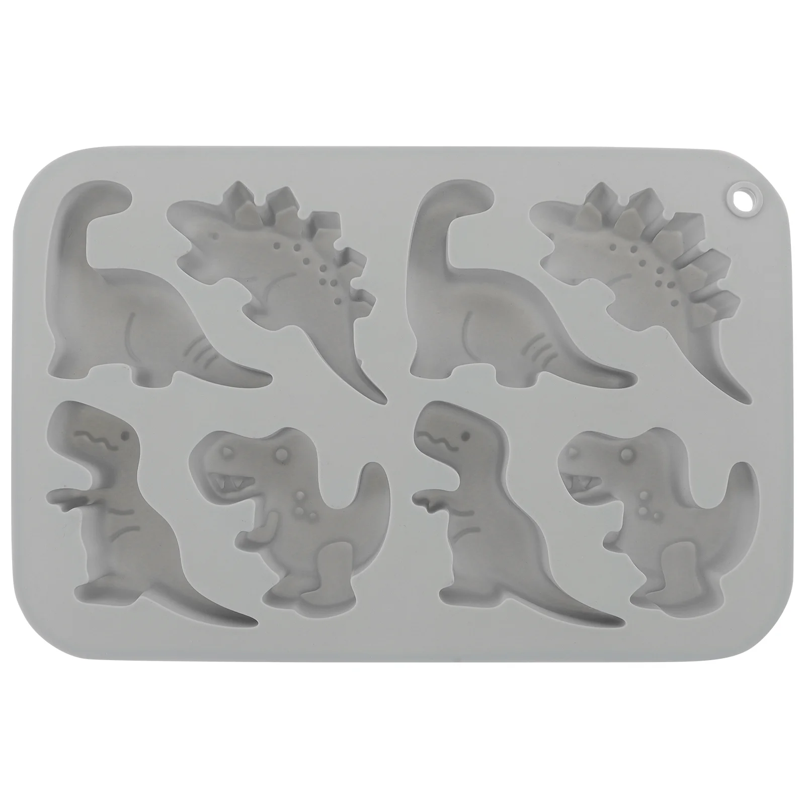 

Gadpiparty Dinosaur Silicone Molds Dinosaur Baking Tray 3D Cute Candy Mold Dino Chocolate Gummy Mold 8 Grids Fondant Mould Diy