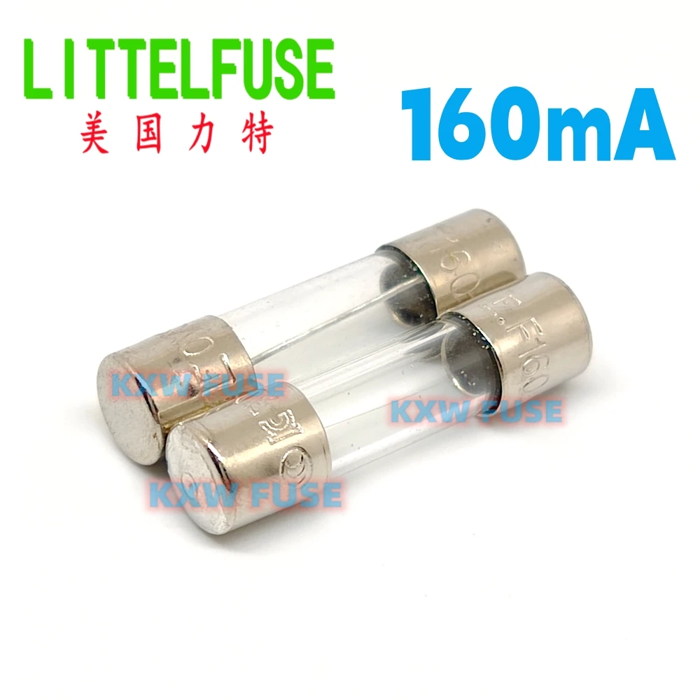 

Littelfuse 5x20mm 160mA 250V Glass Fuse 0217.160MXP F160mAL250VP Fast Blow 0618.160MXP T160mA Time Lag Slow Blow 217/218 Series