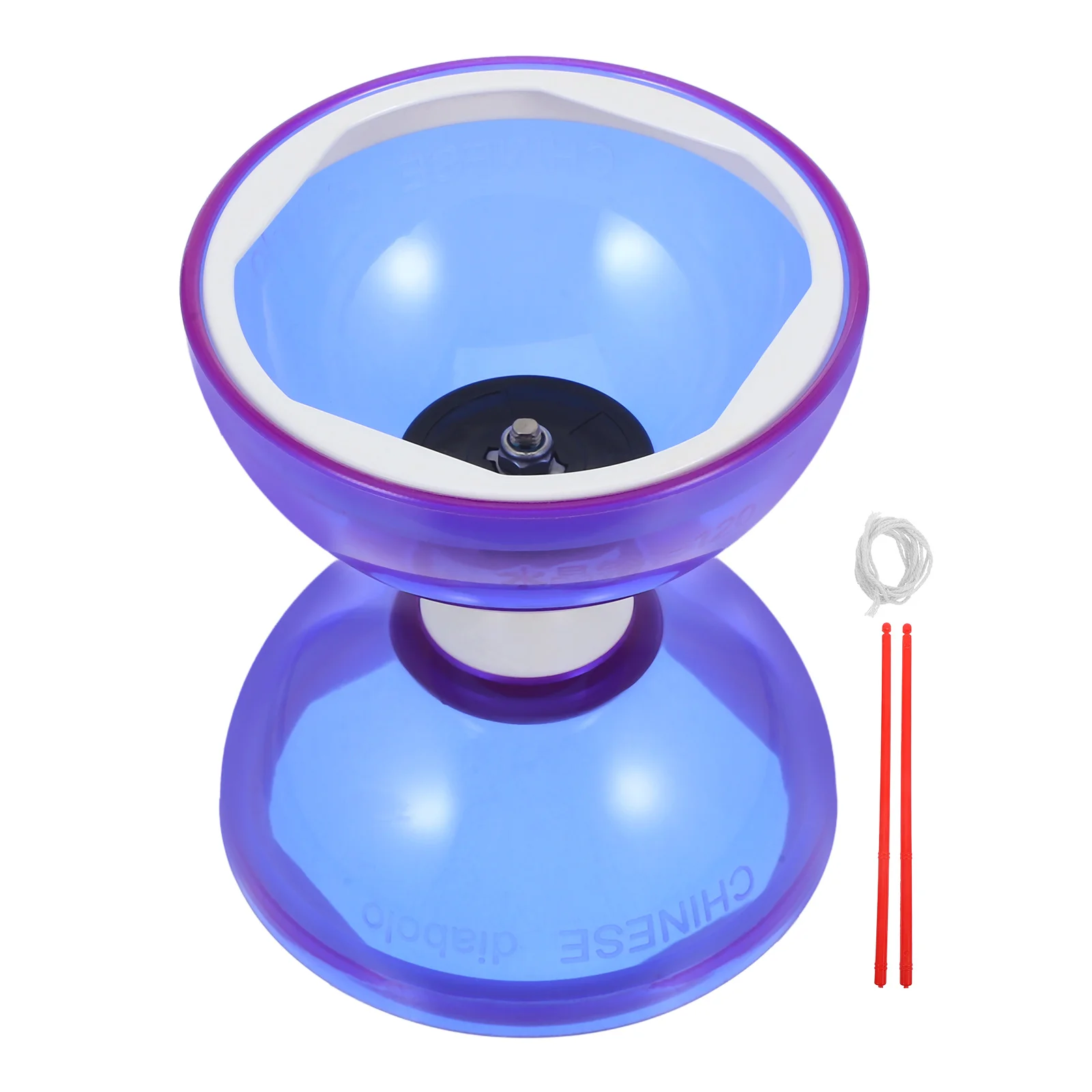 Soccer Toys Soft Rubber Double Wheel Diabolo Elderly People Baseball Juggling Red Chinese for Toddler Child 3