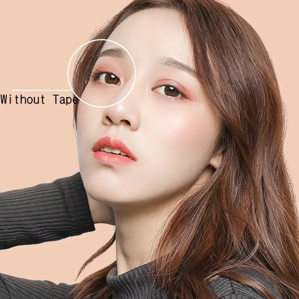 새로운 투명 이중 눈꺼풀 테이프 큰 눈을 위한 자가 접착 눈꺼풀 스티커 아이 메이크업 도구 모토노젠용 투명 접이식