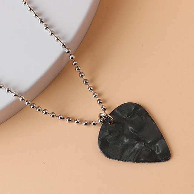Stranger Things Eddie Munson Guitar Pick Pendants Necklace Black Geometric  Chain Necklace Choker Jewelry For Women And Men Gifts - Necklace -  AliExpress