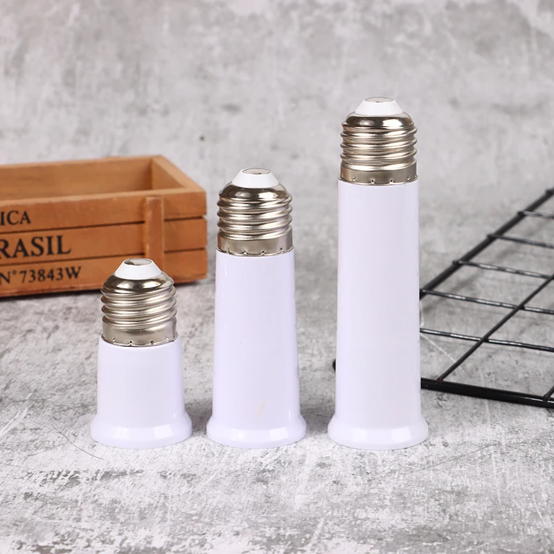 1PC 65mm 95mm 120mm E27 To E27 Extender Lamp Holder Base Bulb S1cafdeffca3844c9b928fabdb0ff9a392