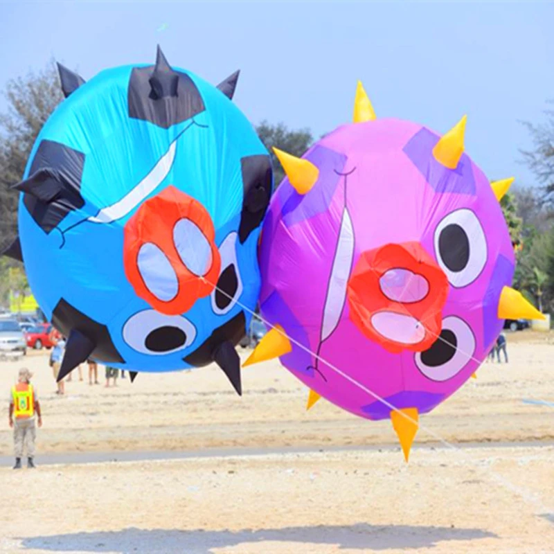 free shipping watermelon kites pendant nylon giant soft kites paragliding thorn ball kite outdoor toys flying Leave kite octopus