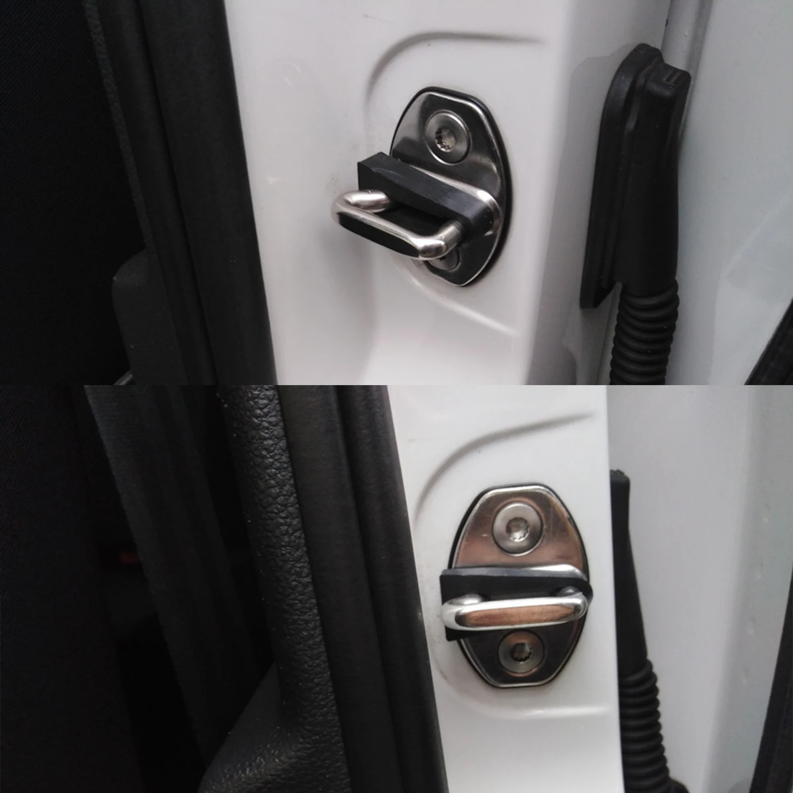 Door Lock Sound Deadener Damper Buffer for Volkswagen Transporter T5 T6 Caravelle Multivan  Rattling Deaf Soundproofing seal 
