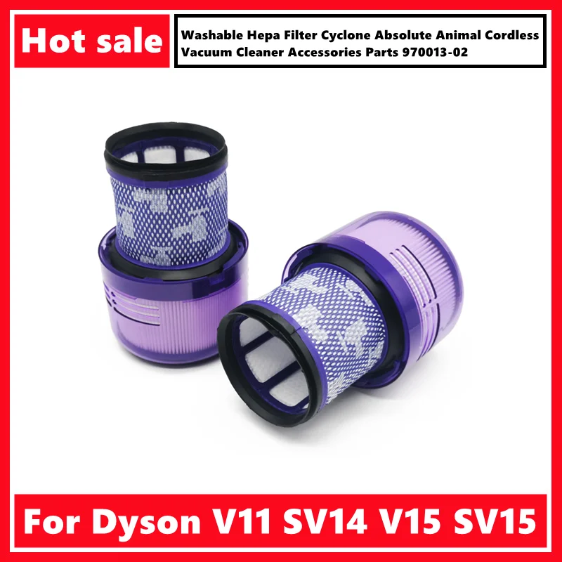 Filtro Hepa Lavável para Dyson Ciclone Absoluto Animal Aspirador de pó sem Fio Acessórios 97001302 V11 Sv14 V15 Sv15