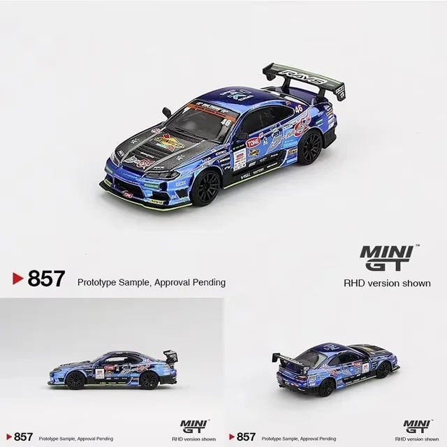 MINIGT 857 在庫あり1:64 シルビア日産 S15 D MAX レーシング