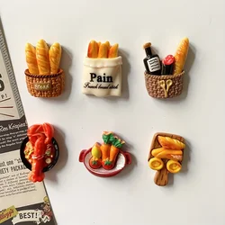 Set of Miniature Resin Food Magnets (6Pcs B)