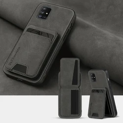 Elegant Solid Color Leather Wallet Phone Case with Card Slot and Stand Functionality - Samsung Galaxy A53 (Black)