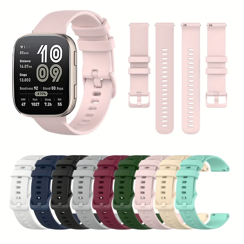 Breathable Sports Silicone Smartwatch Strap - 20mm/22mm Wristband Accessories