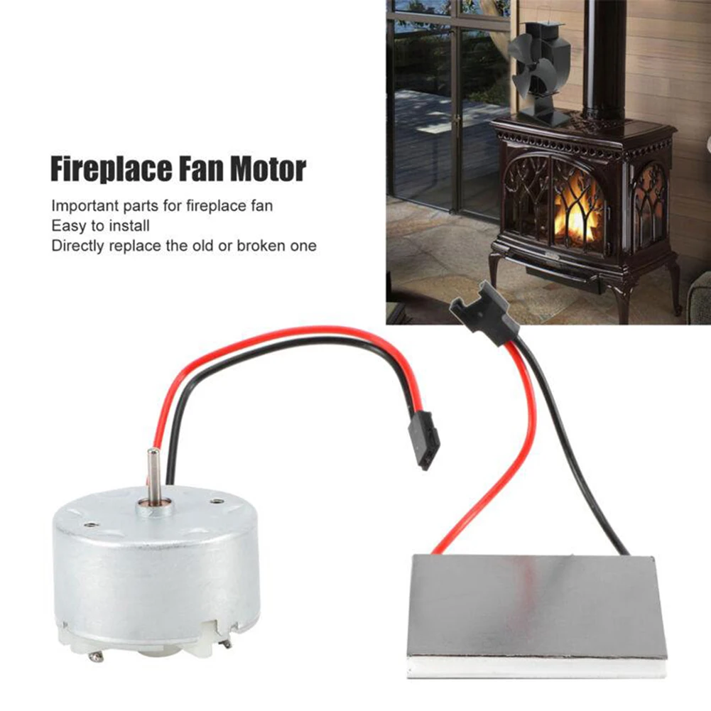 

1set Household Stove Fan Part Power Generation Sheet Burner Fan Conversion Sheet Electric Heating Fireplace Fan