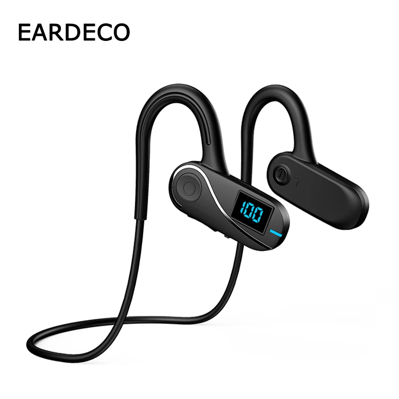EARDECO B7 Bluetooth Wireless Headphones Air Conduction Bass Earphone Headphone with Mic Sport Stereo Headset Neckband Handsfree