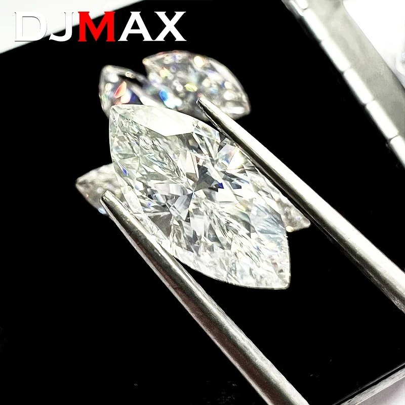 Top Quality 0.05-5ct Rare Marquise Cut Moissanite Loose Stone D Color VVS1 Super White Certified Marquise Moissanite Diamond