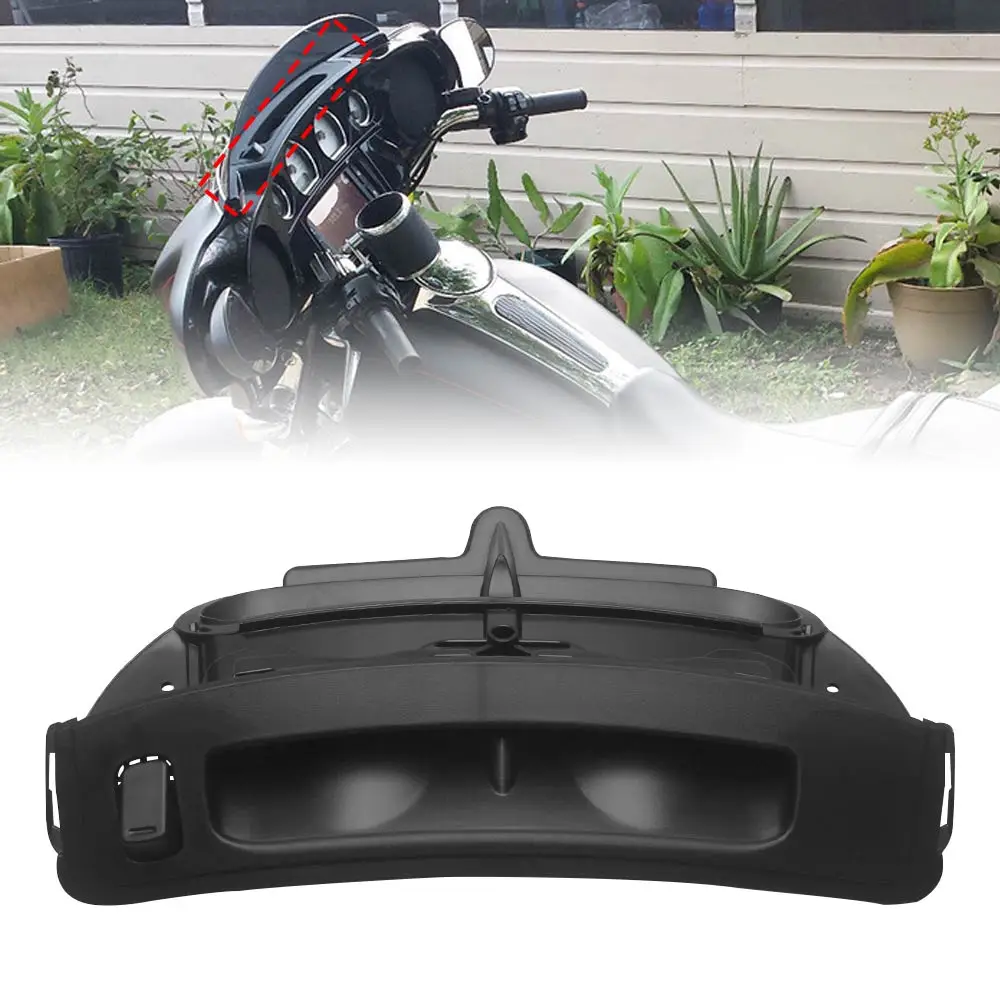 Harley Touring 2014-later Electra Glide 내부 페어링 에어 덕트 (도어 버튼 베젤 포함) Matte Black ABS 자동차 액세서리
