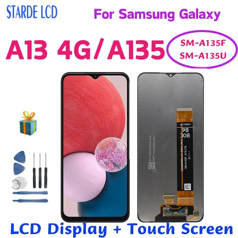 

5.8 '' For Samsung Galaxy A13 4G LCD Display Touch Screen Digitizer For Samsung A13 A135U A135B A135U1 Replacement Part