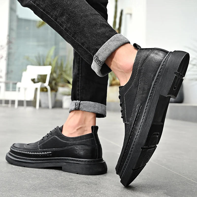 Scarpe casual in pelle da uomo Slip Comode in pelle Casual Trekking Walking Escursionismo leggero
_voghion.com