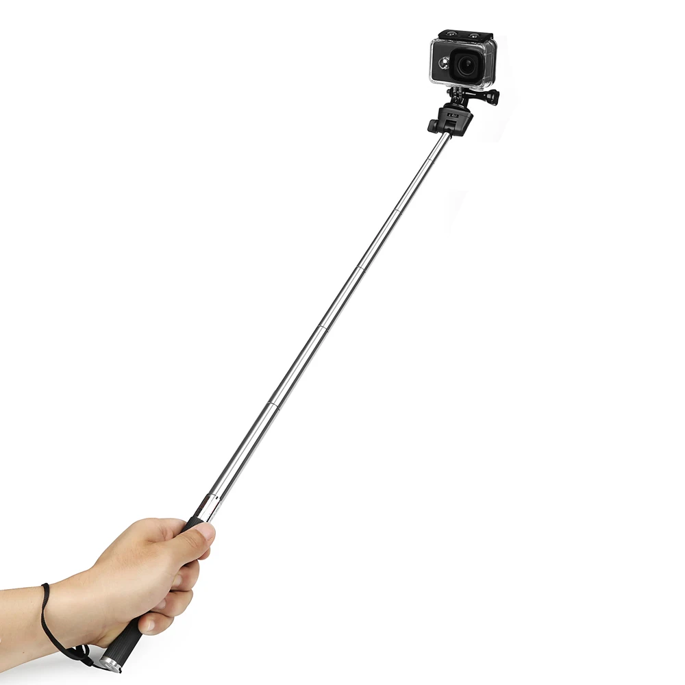 Aluminum Alloy Extendable Monopod for GoPro Hero 13 12 11 10 Black Xiaomi Yi 4K Lite SJCAM SJ8 pro H9 Action Cam Stick