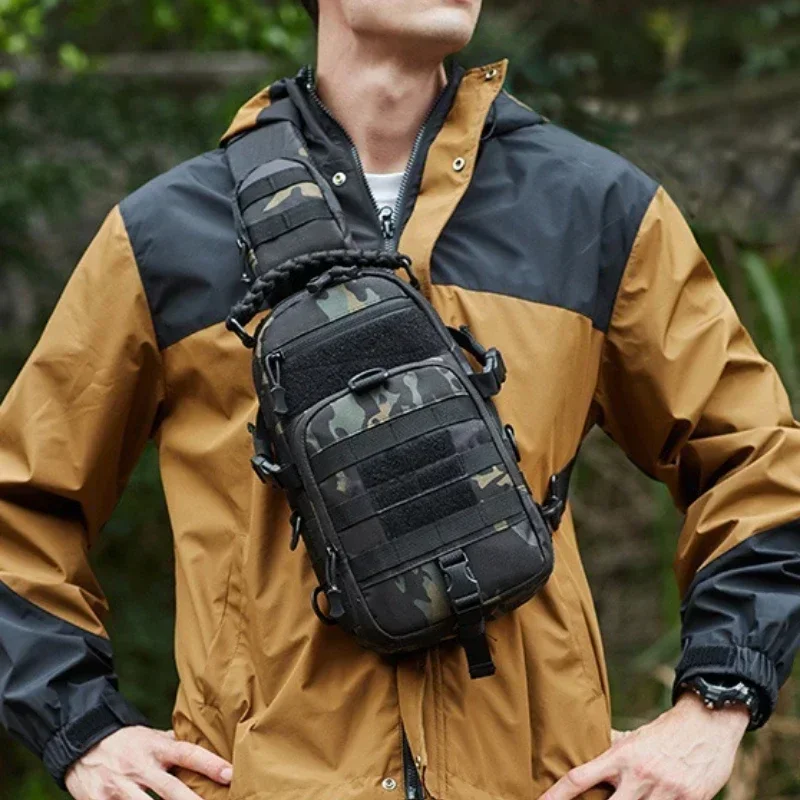 AXPTI Camping Brusttasche - Vielseitiger Taktischer Rucksack Für Outdoor Abenteuer