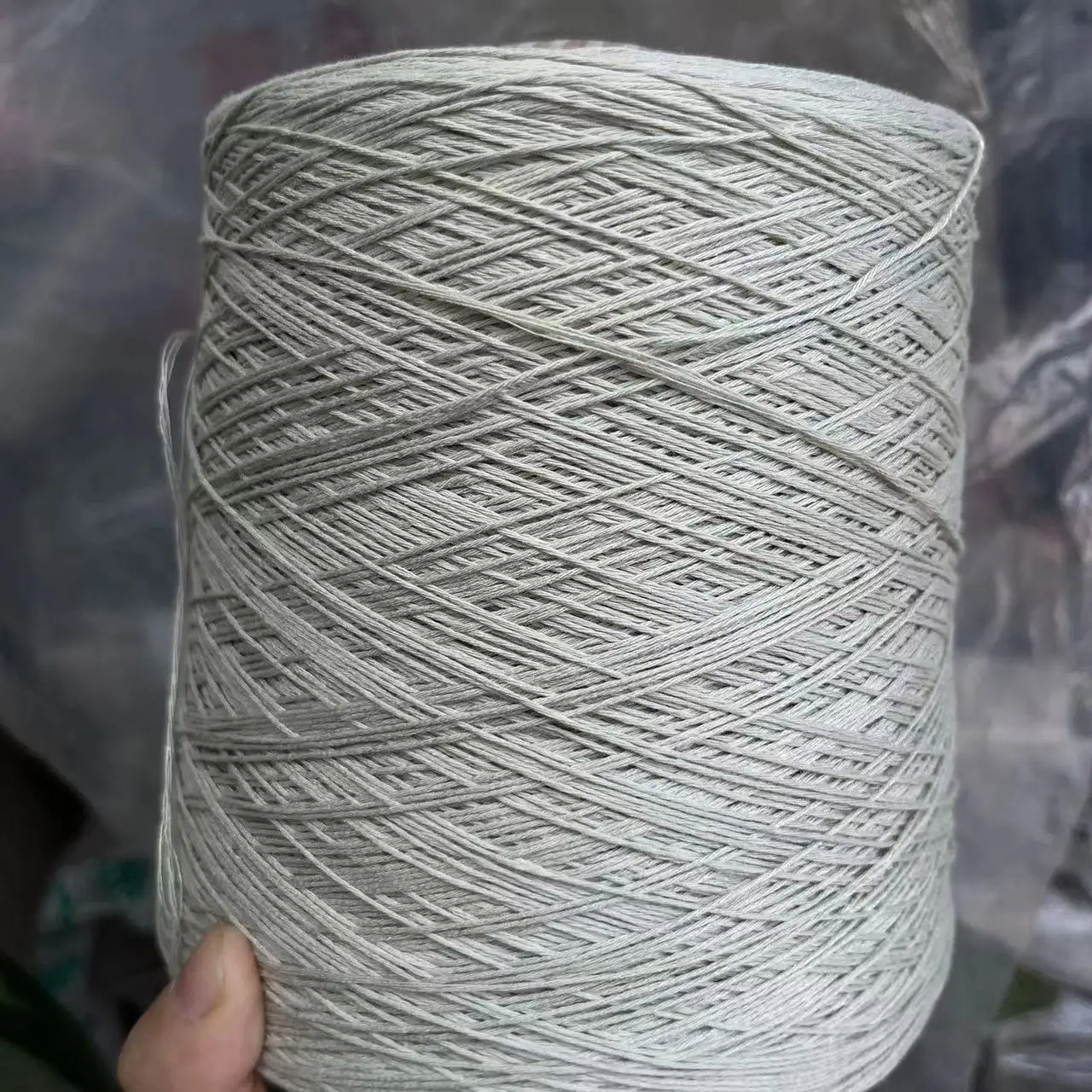 Luxurious Egyptian Cotton Lace Yarn – Soft, Glossy, and Skin-Friendly for DIY Shawls and Sweaters