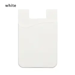 Universal Adhesive Card Holder for Cell Phones - Sleek and Convenient Wallet & ID Organizer (White)