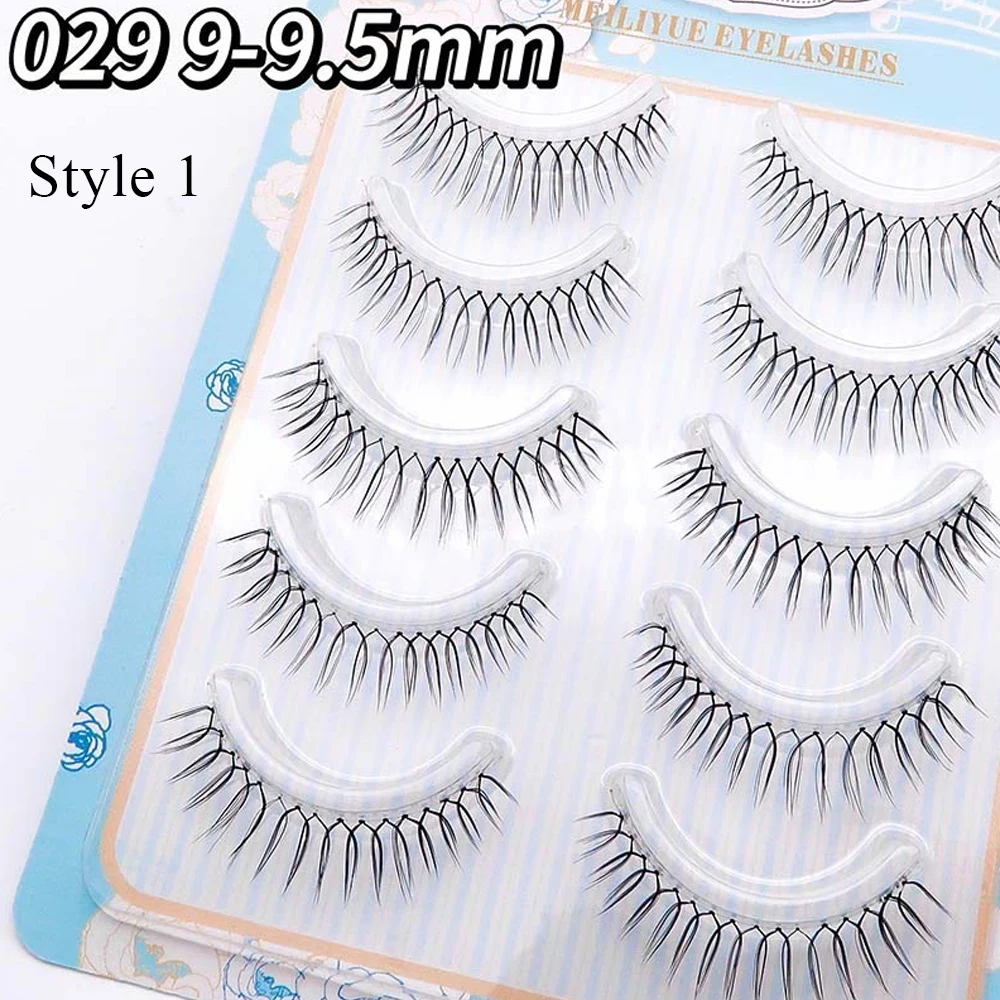 Eyelash Extensions Fake Eyelashes Eyelash Extension Eyelash Extension Lashes False Eyelashes Korean Style False Eyelash 5 Pairs U-shaped Transparent Stem Eyelashes Natural Look Handmade Lashes Daily Makeup Tools