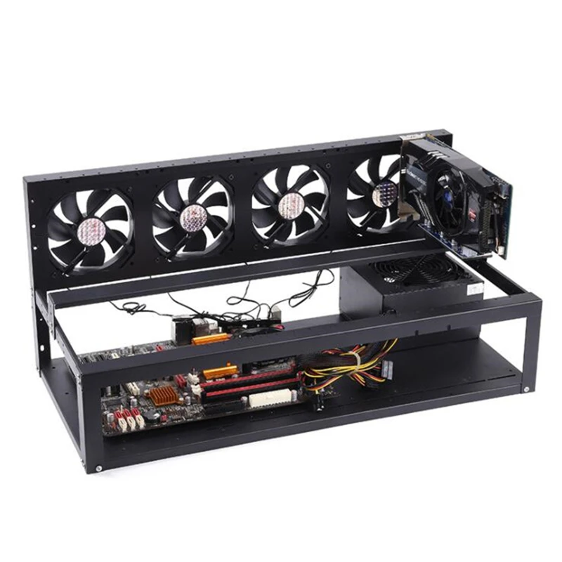 

Рамка для горной машины с открытым каркасом 6 8 12 GPU