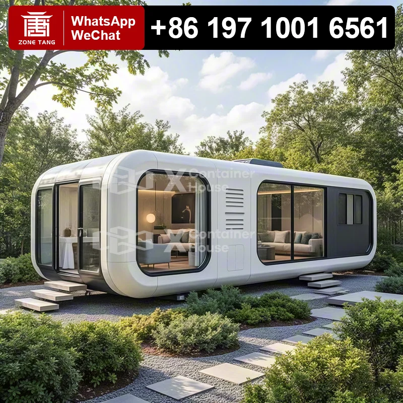 Prefabricated Villa Customizable Apple Capsule House Forest Hotel Space ...
