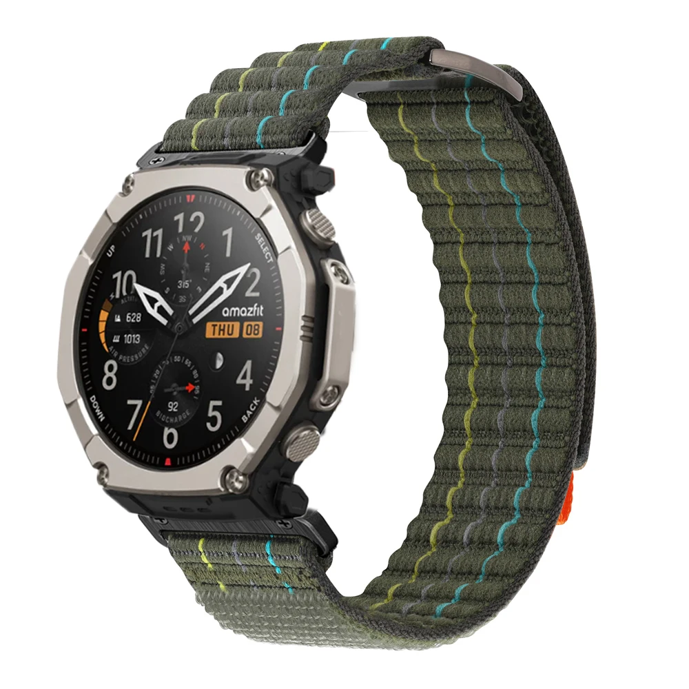 Amazfit T-Rex Ultra 2 51mm 시계 밴드용 나일론 스트랩 퀵 릴리스 26mm 손목 밴드 스포츠 여성 남성 교체용 손목 밴드 correa