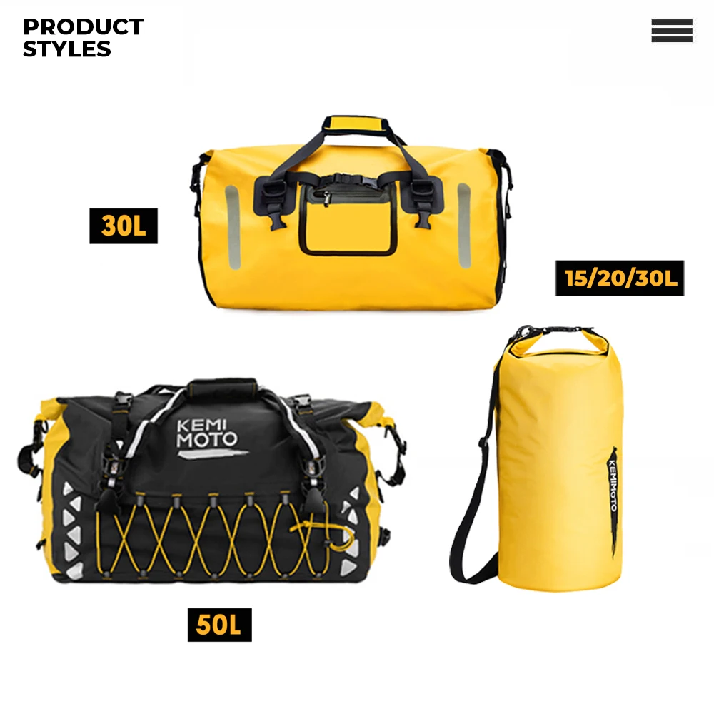 PVC Waterproof 30L Motorcycle Sack Dry Bag Diving Travel Shoulder Bag Universal 